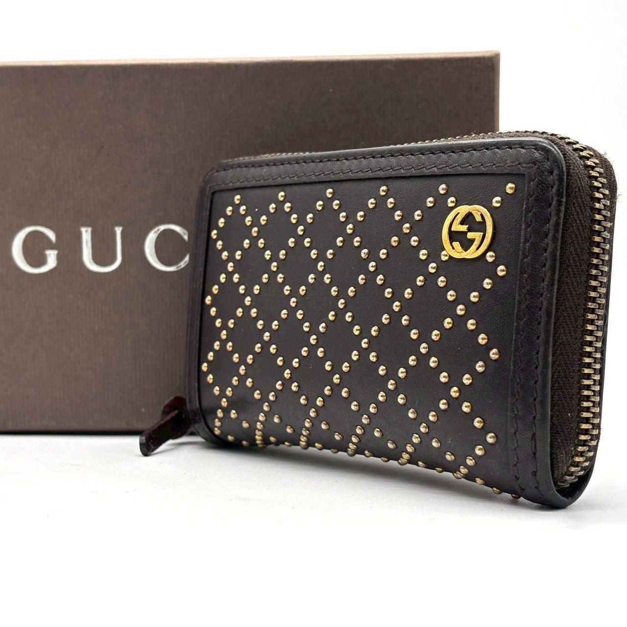 静かに映える格上小物】 GUCCI コインケース ラウンドファスナー