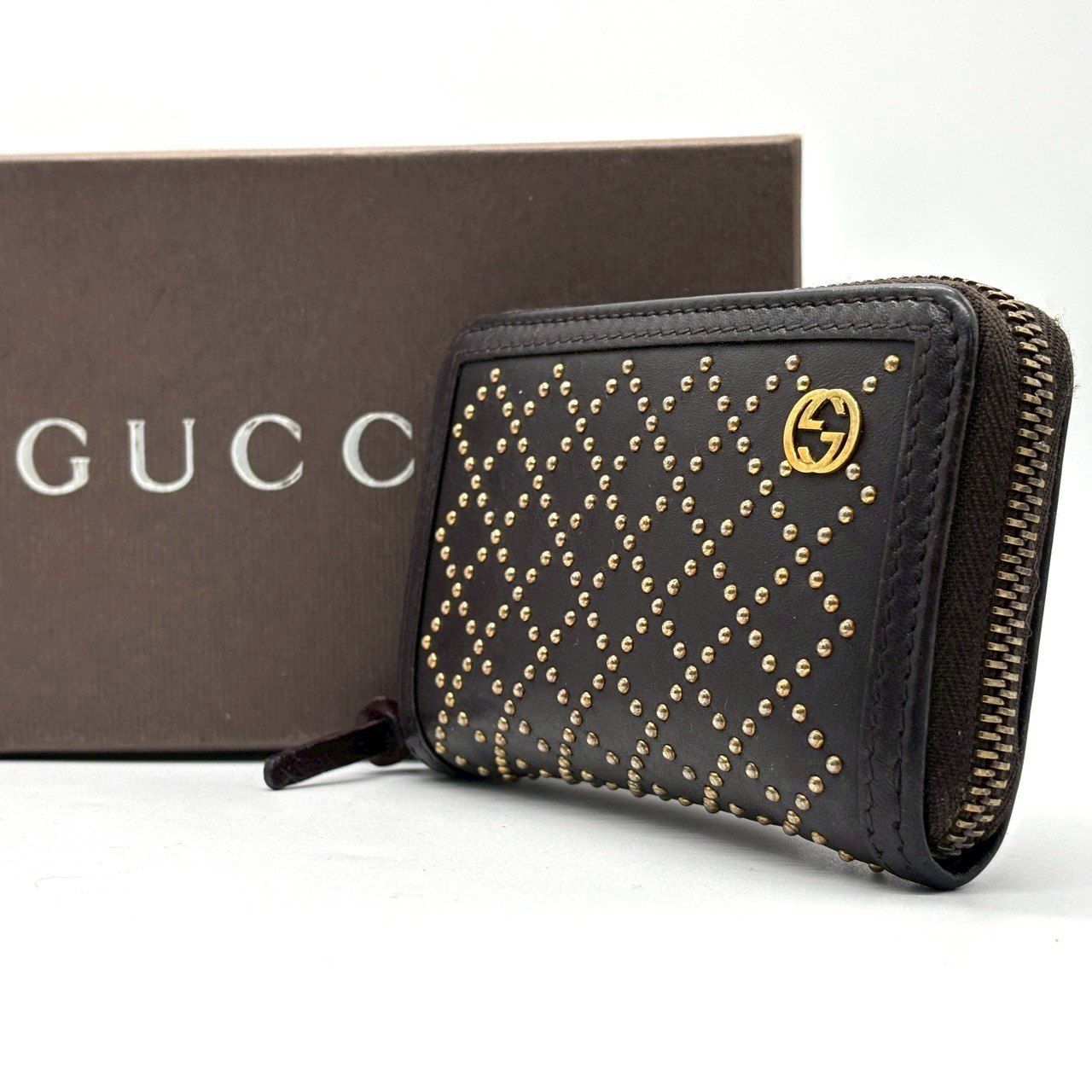 美品！GUCCIグッチ ディアマンテ スタッズ ラウンドファスナー ケース 楽天市場】【財布】GUCCI グッチ ディアマンテ スタッズ ラウンド