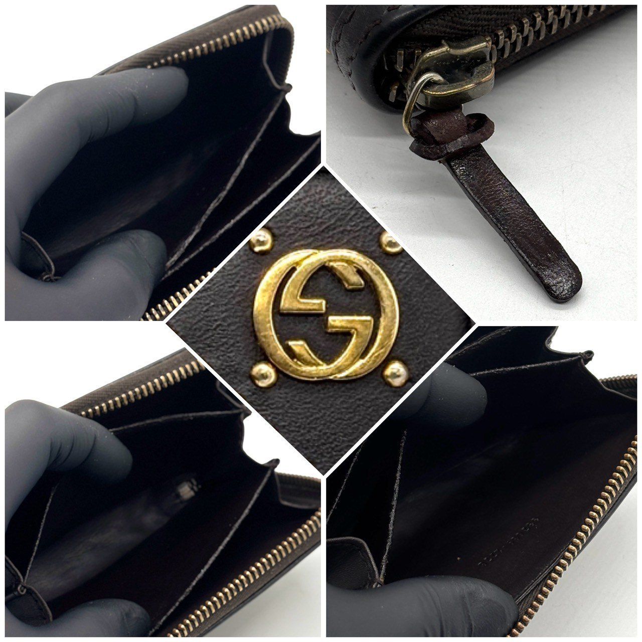 静かに映える格上小物】 GUCCI コインケース ラウンドファスナー