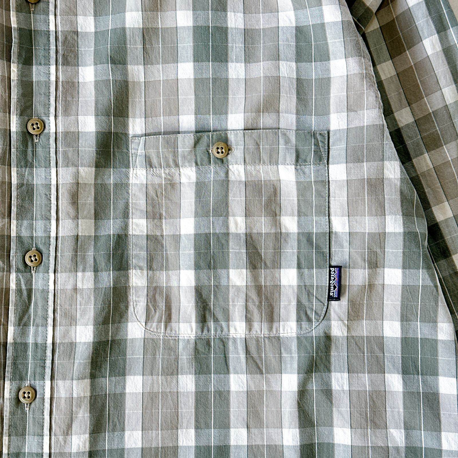 90s Patagonia オーガニックコットン チェックシャツ XL｜パタゴニア