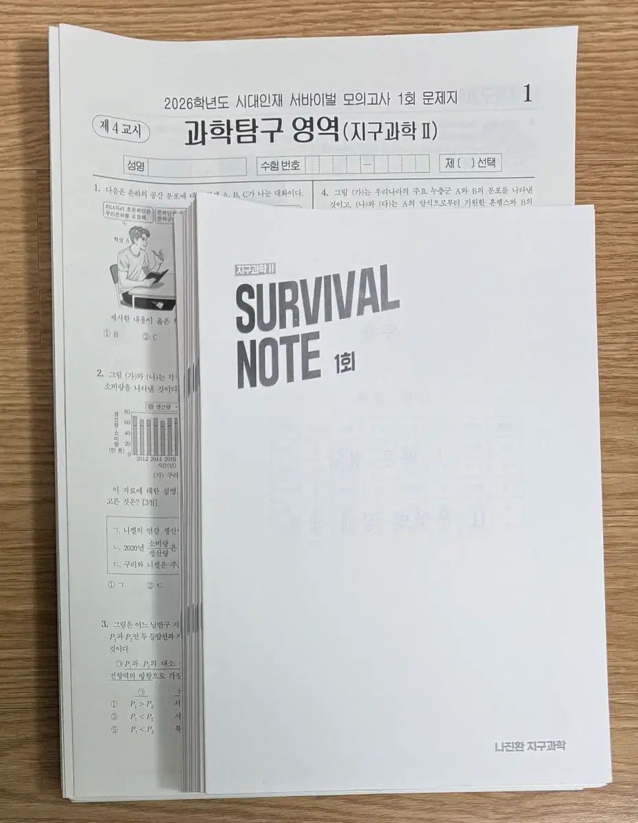 2026 地球科学2 時代人材 サバイバル 模擬試験