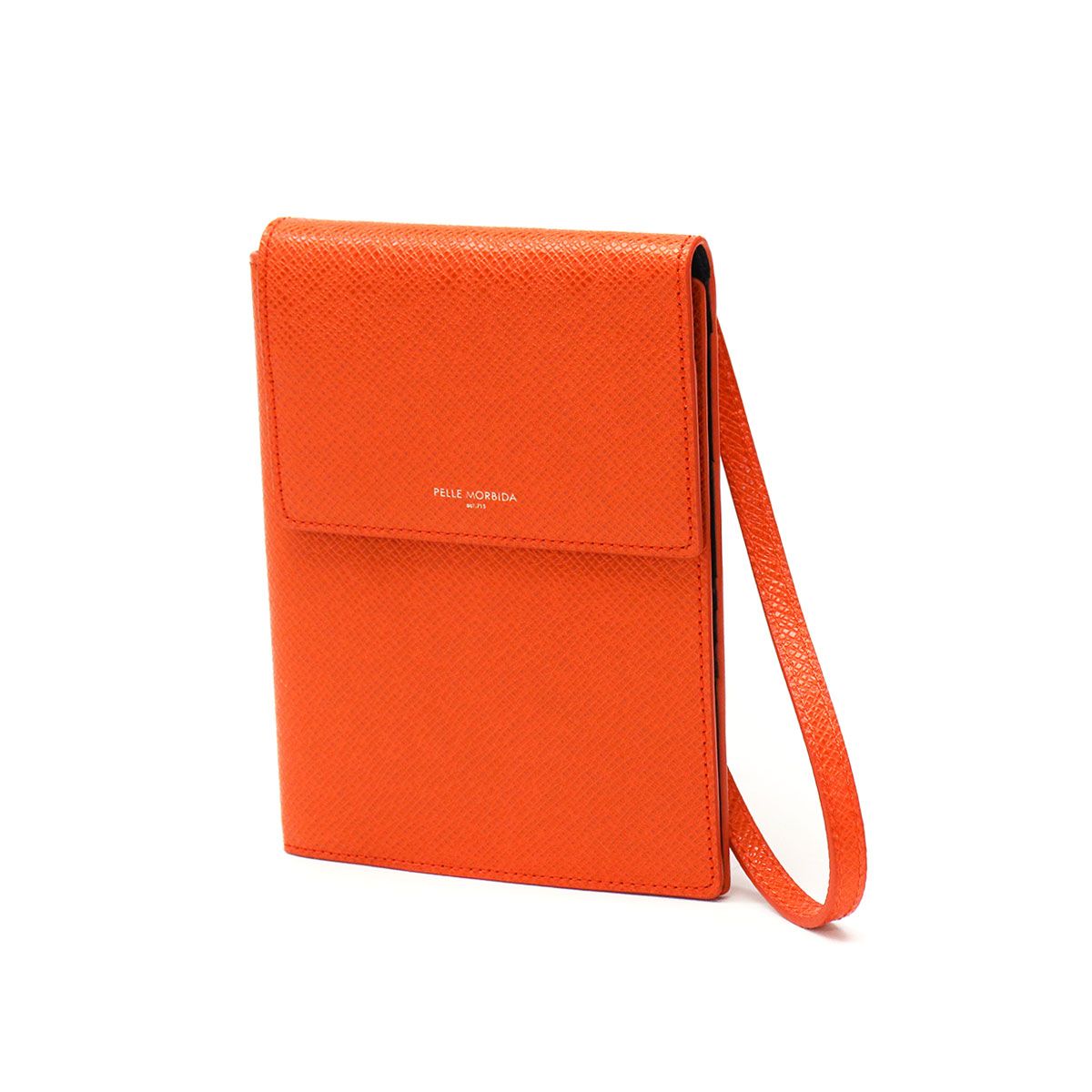 ペッレモルビダ パスポートケース PELLE MORBIDA Barca バルカ 斜めがけ 本革 メンズ BA 323 オレンジ