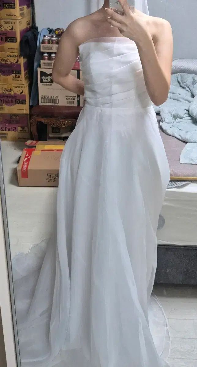 セルフ ウェディング撮影 ウェディングドレス