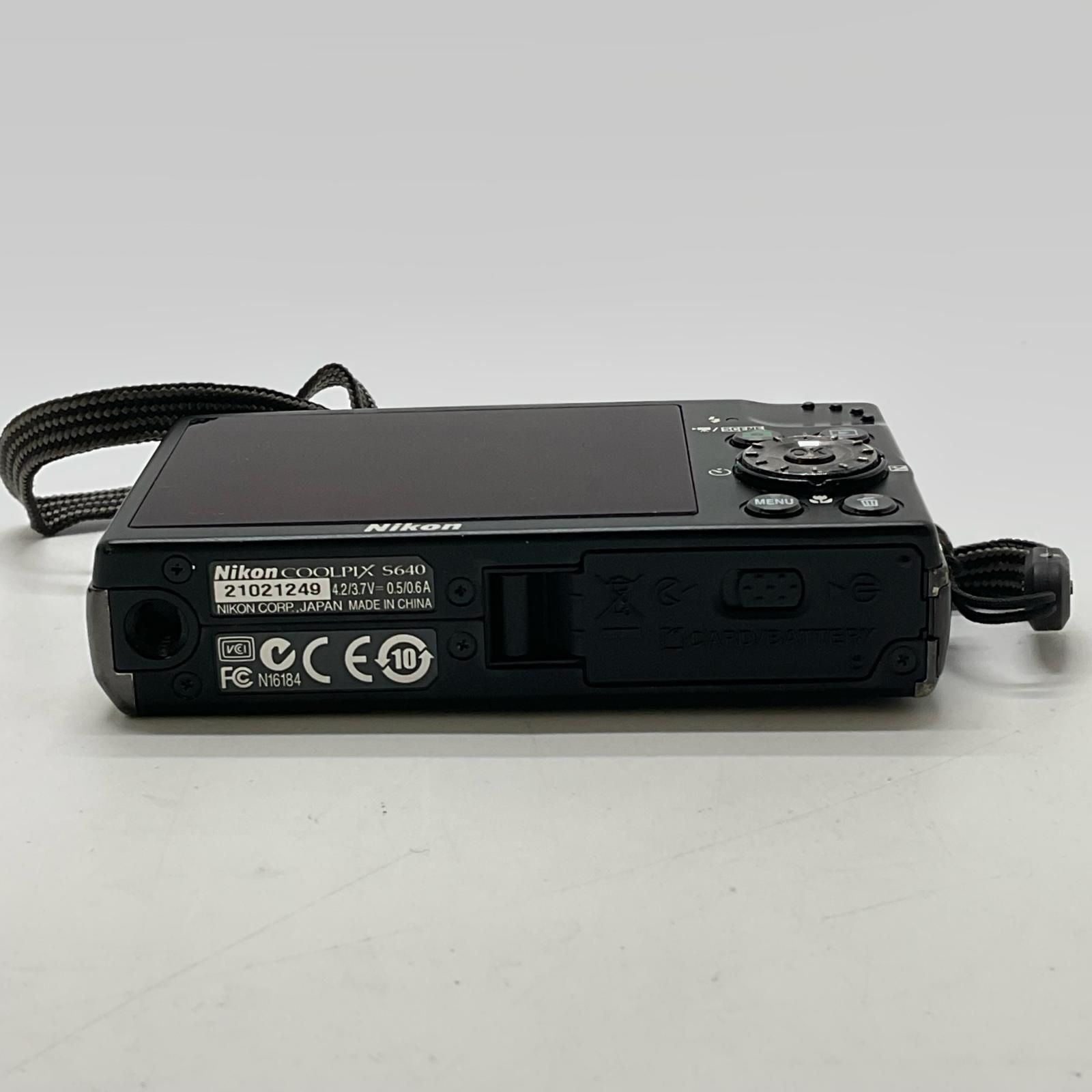 Nikon コンパクトデジタルカメラ COOLPIX S640 ブラック 動作確認済