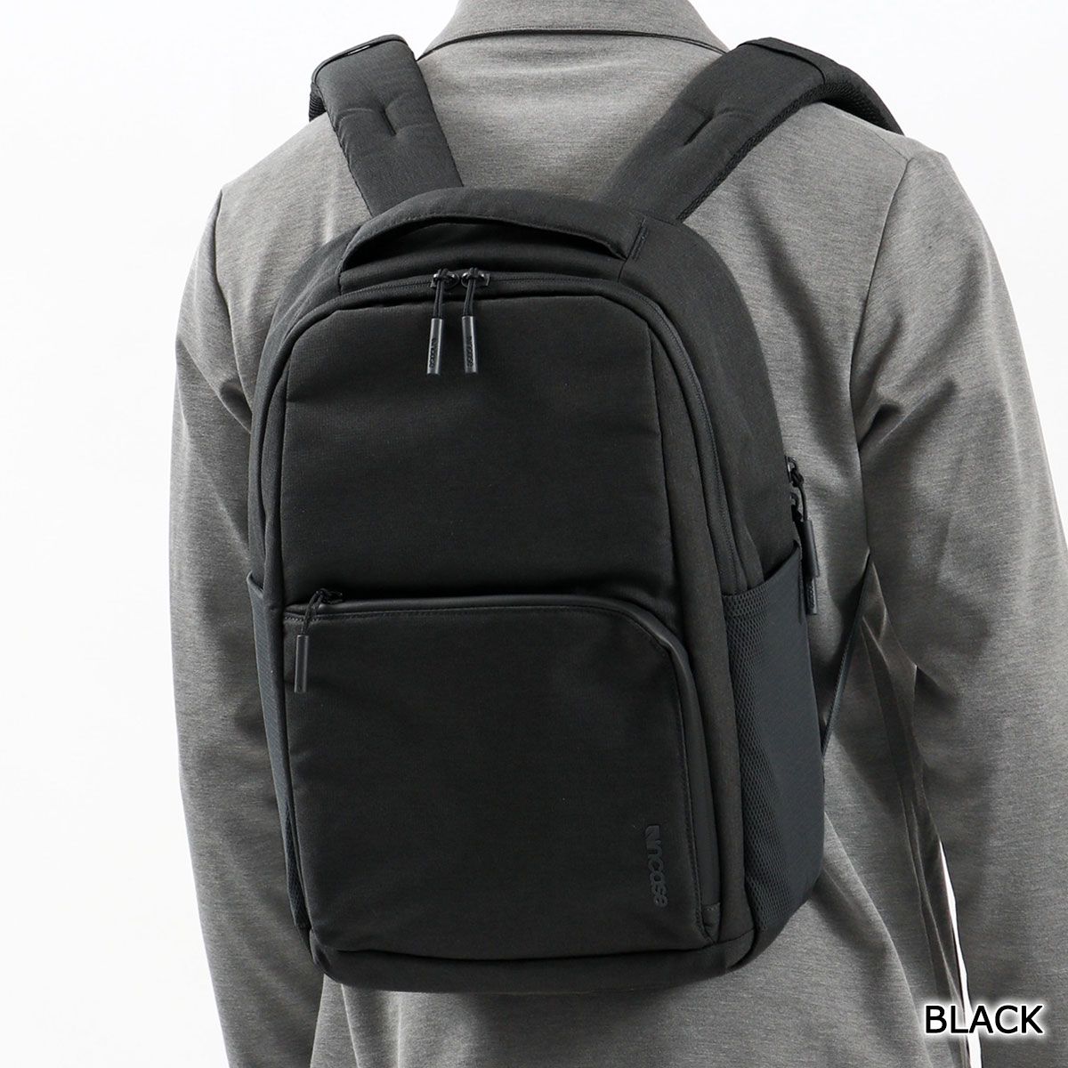 日本正規品 インケース リュック メンズ レディース シンプル 黒