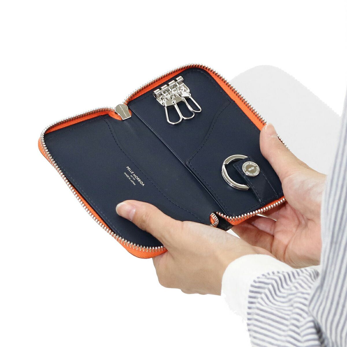 ペッレモルビダ PELLE MORBIDA キーケース ファスナー 本革 BAAC003