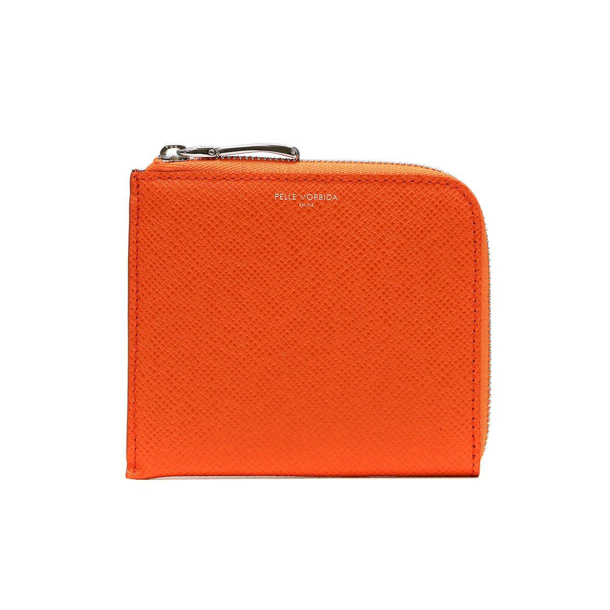 ペッレモルビダ 財布 PELLE MORBIDA バルカ Barca コインケース L字ファスナー ミニ財布 本革 メンズ ペレモルビダ BA 313 オレンジ