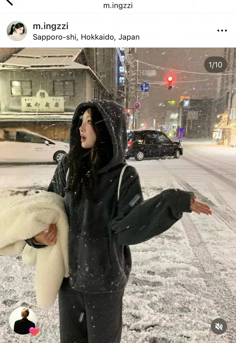 ondemin スノウ チャコール フードジップアップ セット