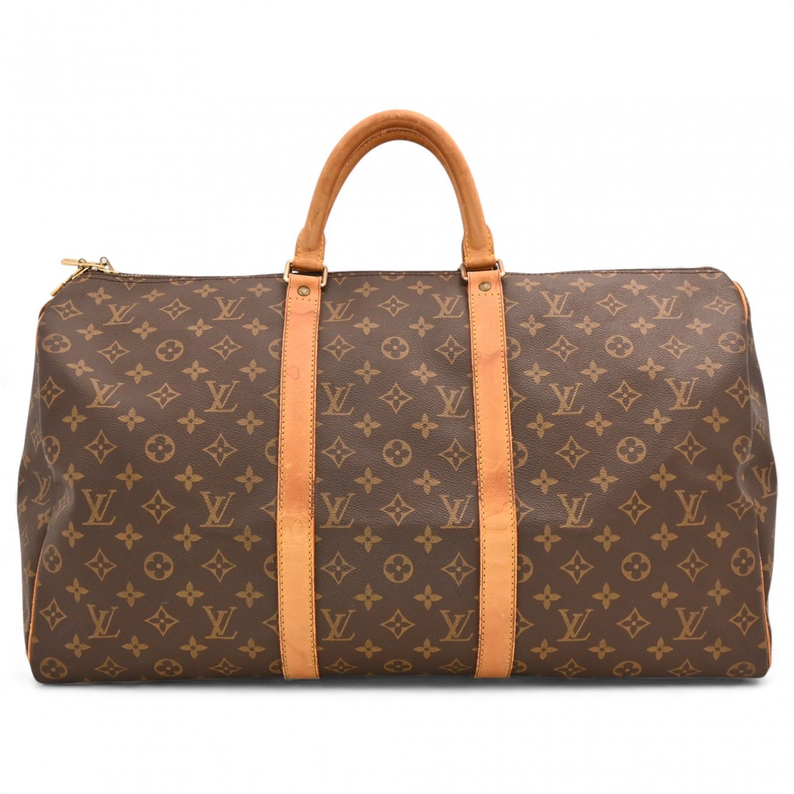 ルイヴィトン モノグラム キーポル50 ボストンバッグ Bランク lv 4242 dd