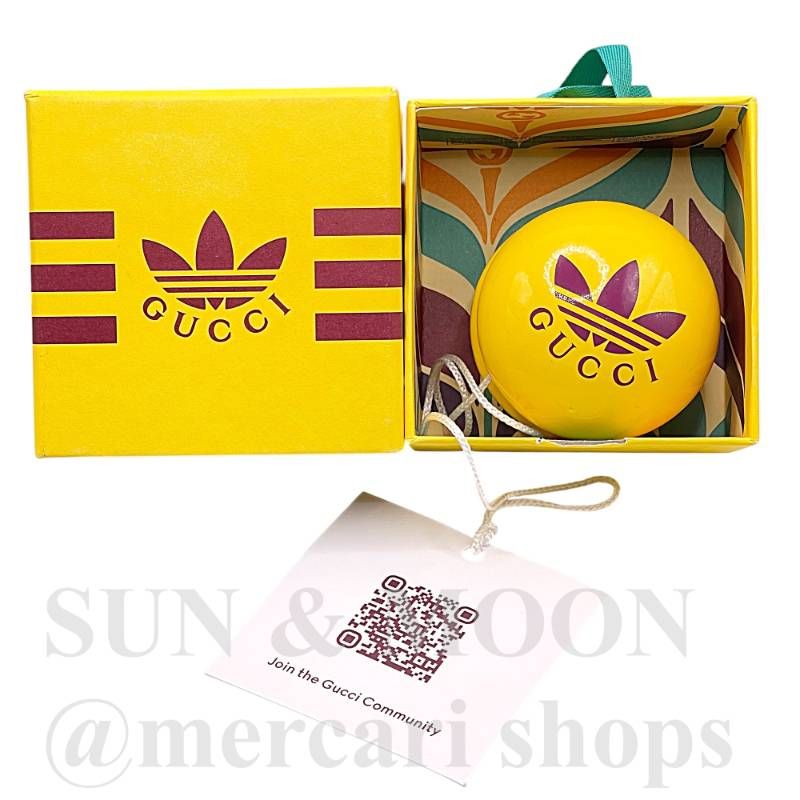 未使用 アディダス グッチ コラボ ヨーヨー イエロー 箱付き OJ12-2