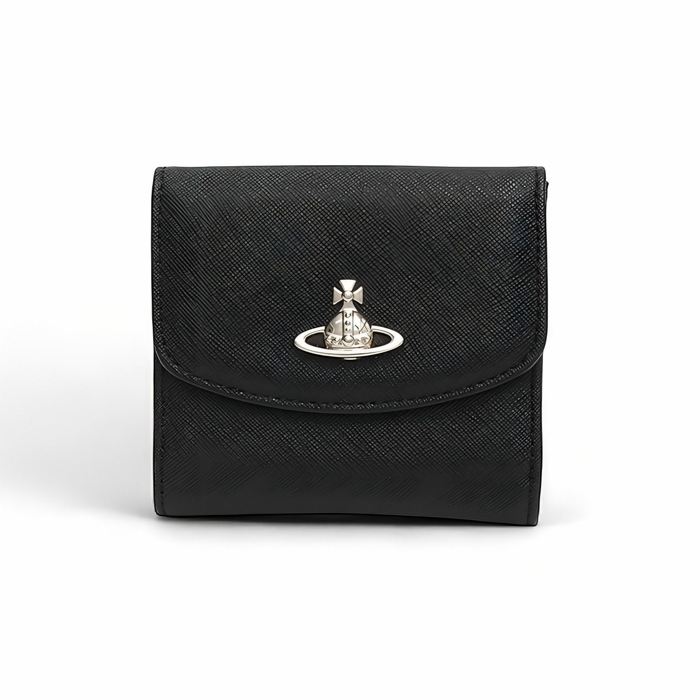 ギフト対応可 ヴィヴィアンウエストウッド VIVIENNE WESTWOOD 二つ折り財布 ORB Plaque Wallet ブラック ユニセックス ブランド おしゃれ 記念 プレゼント ギフト