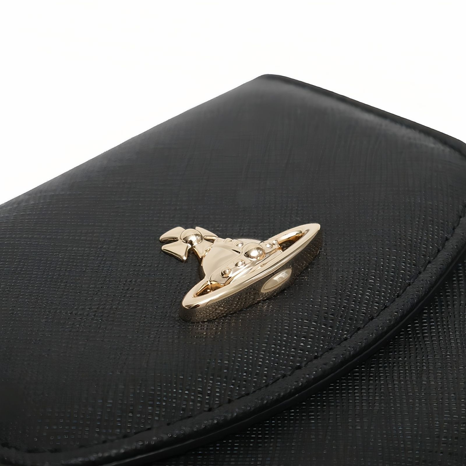  ギフト対応可 ヴィヴィアンウエストウッド VIVIENNE WESTWOOD 二つ折り財布 ORB Plaque Wallet ブラック ユニセックス ブランド おしゃれ 記念 プレゼント ギフト 二つ折り財布 折り財布
