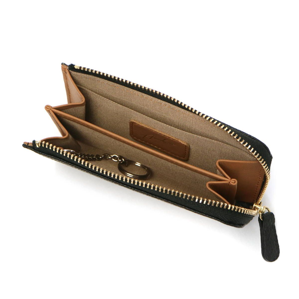  アルカン コインケース Arukan アンバー 財布 小銭入れ コンパクト ミニウォレット 本革 牛革 レザー 軽い レディース 0077-302 クロ 小銭入れ コインケース 財布 ケース 小物入れ