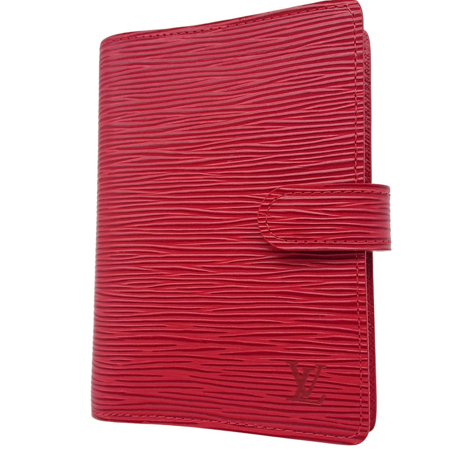 LOUIS VUITTON ルイヴィトン アジェンダPM エピ レッド ゴールド レフィル付き