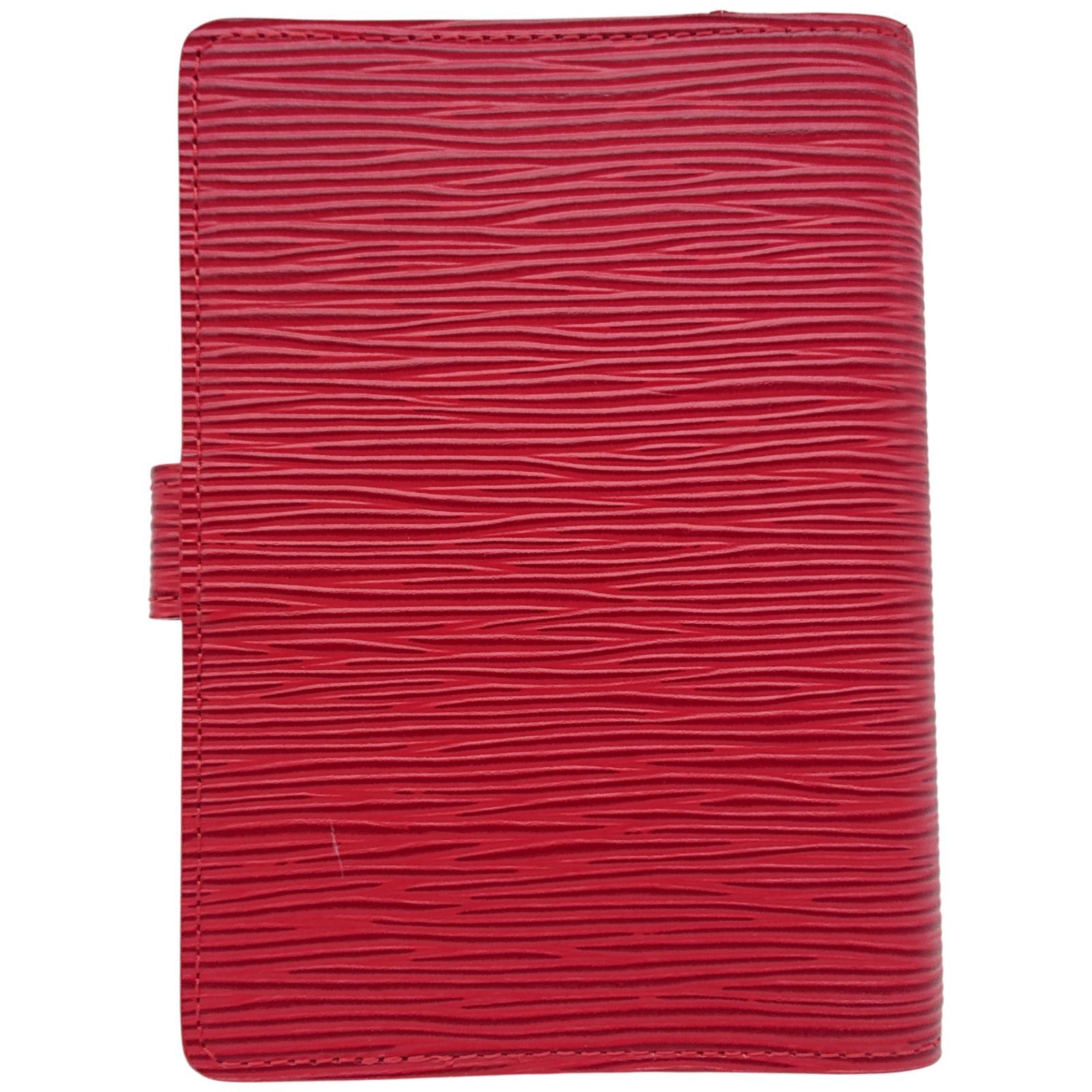 LOUIS VUITTON ルイヴィトン アジェンダPM エピ レッド ゴールド レフィル付き