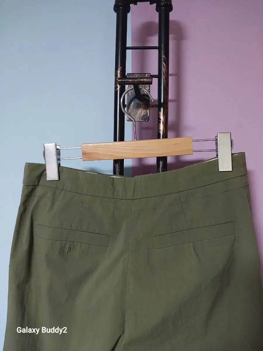 ランバン カーキ色 ワイド カーゴ ズボン 64