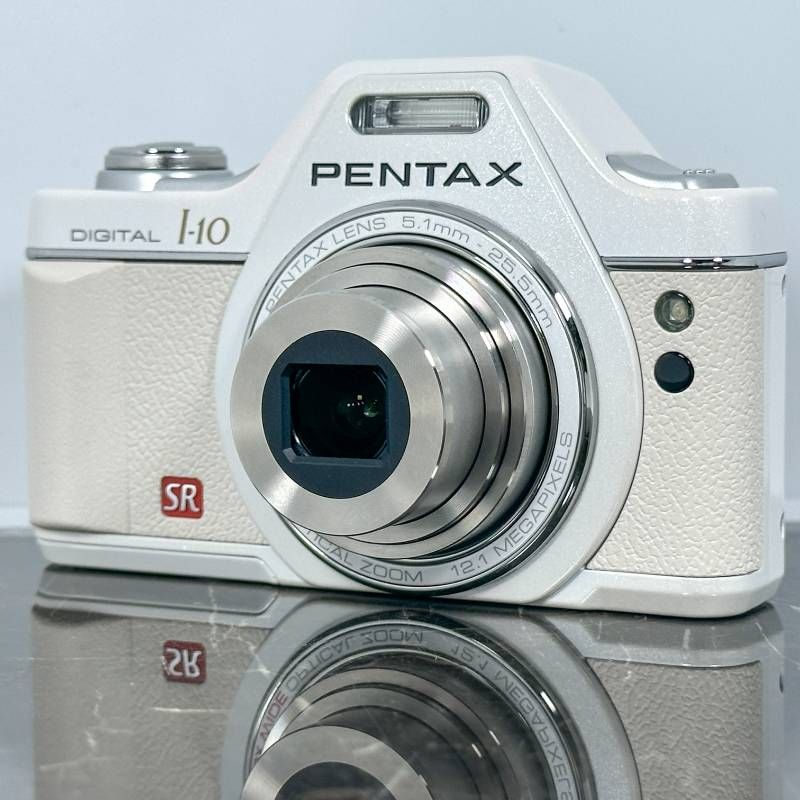 美品】PENTAX ペンタックス Optio I-10 ホワイト 1210万画素 光学5倍