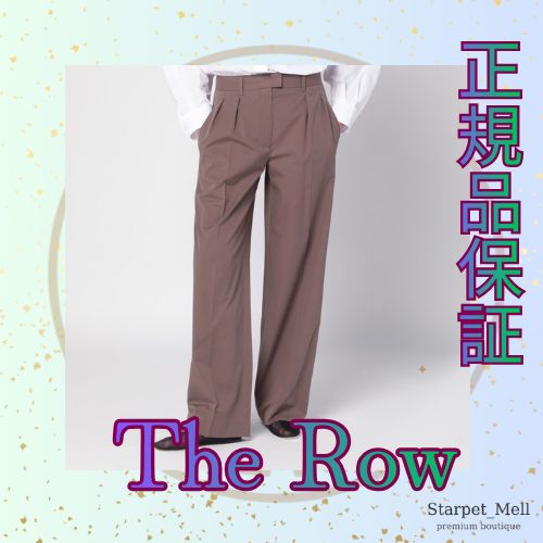 The Row トープコットンパンツ ブラウン