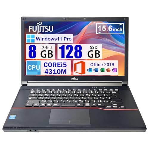整備済み品 富士通 ノートパソコン FUJITSU A 574 15.6イン 第4世代 i 5-4310 M RAM 8 GB 128 DDR 4 windows 11 pro office 2019 搭載 ノートpc Wi-Fi HDMI USBs