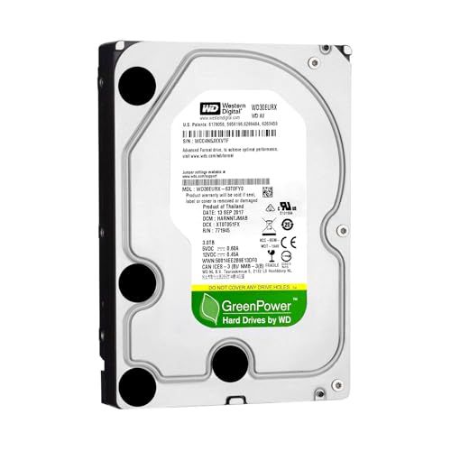 WD hdd 3 TB 3.5インチGreenPower Digital Western 内蔵型ハードディスクドライブ ウエスタンデジタル 内蔵hdd テレビSATA 6 Gb S 整備済み品