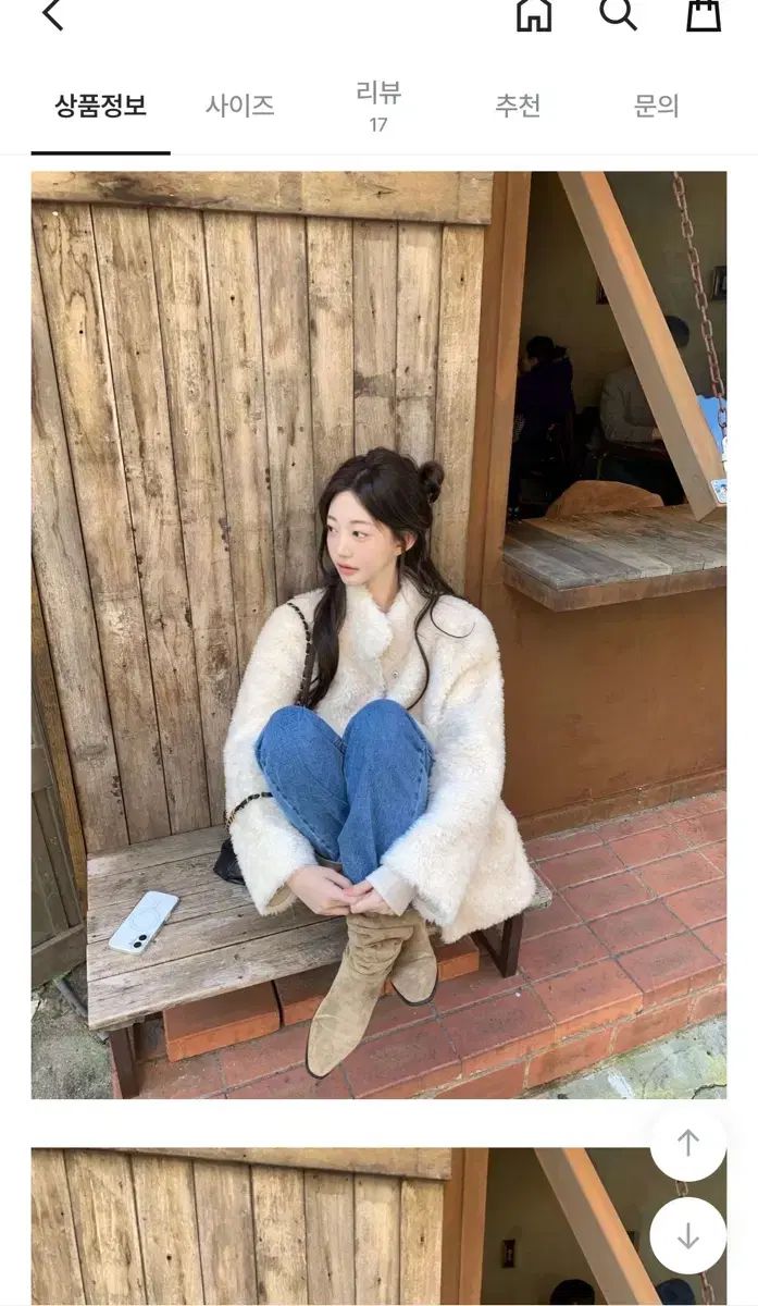 ジェニ Bambi シアリング ファー ジャケット