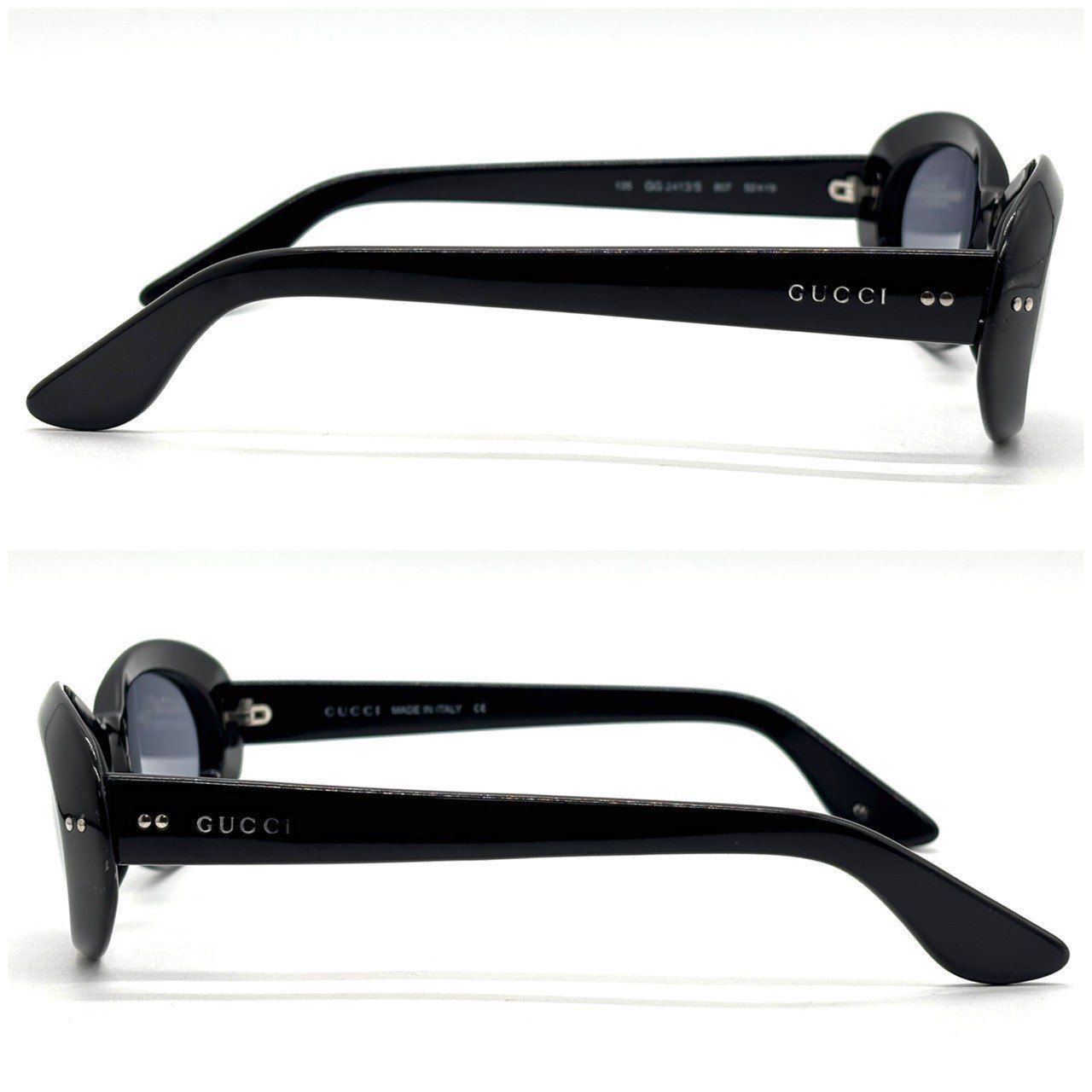 old GUCCI サングラス オーバル型 ブラックカラー イタリア製 797426_J1691_1012_001_100_0000