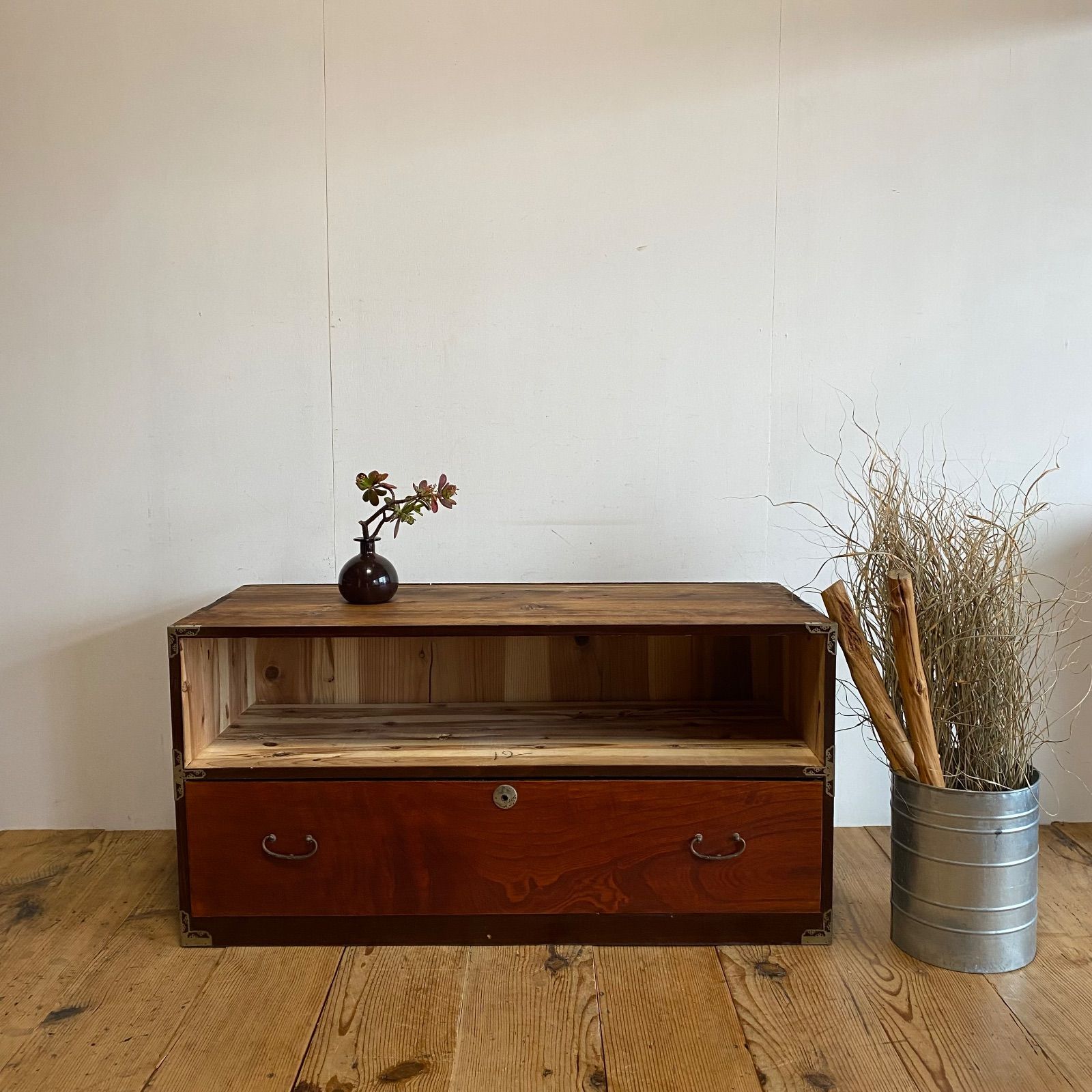 アンティーク チェスト 箪笥 ローボード テレビ台 昭和レトロ 引き出し