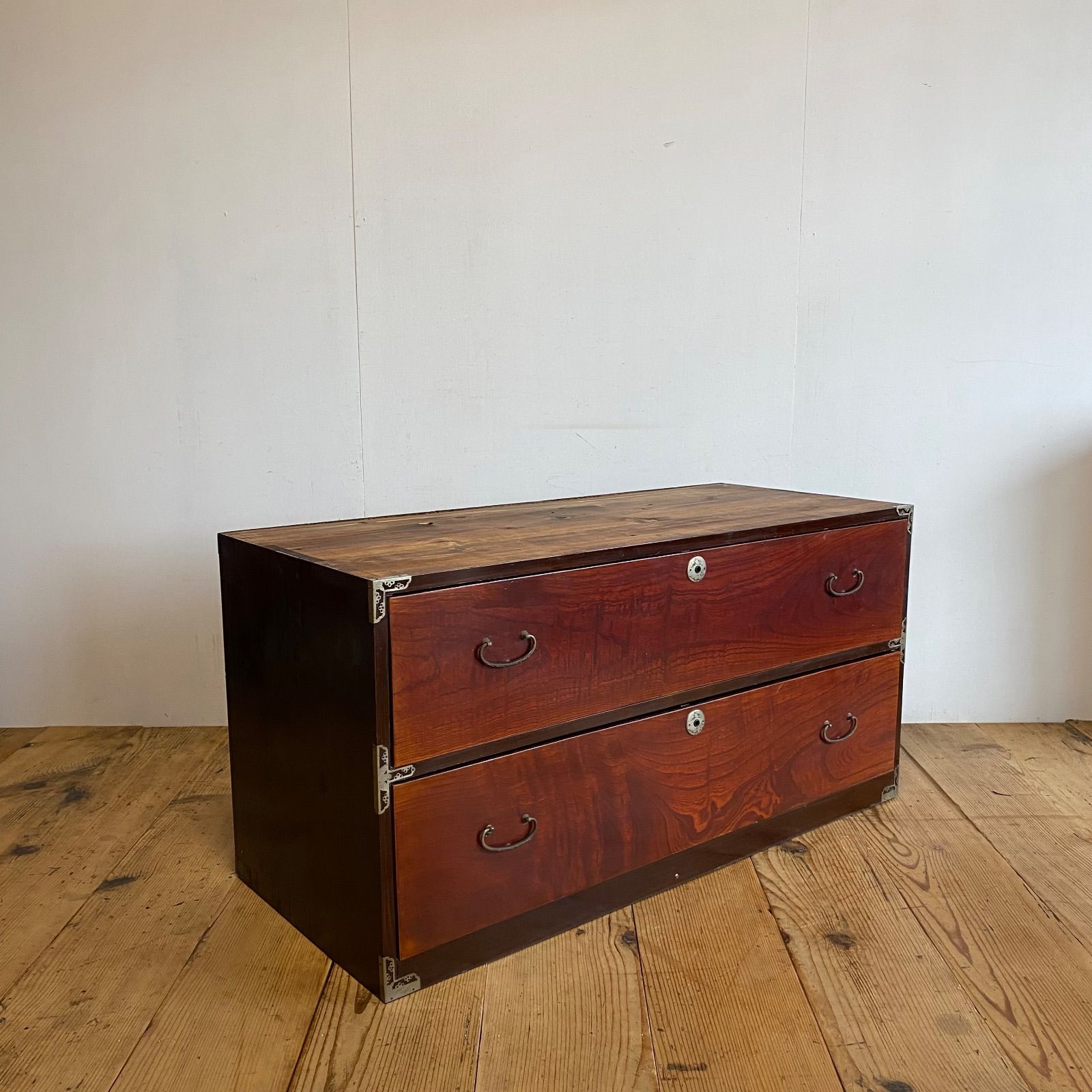 アンティーク チェスト 箪笥 ローボード テレビ台 昭和レトロ 引き出し