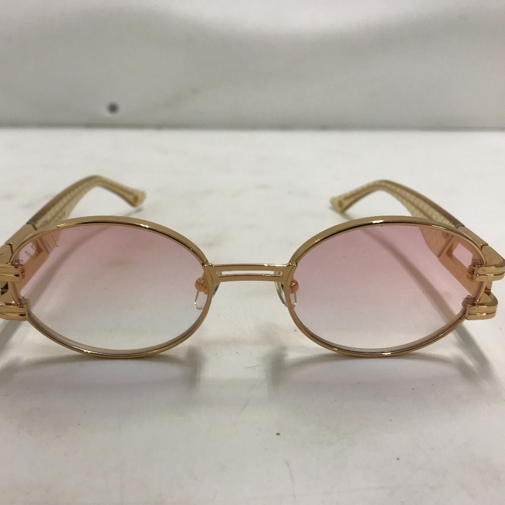 02 w 21039 9 FIVE ナインファイブ ゴールド メンズ サングラス 53-21-145 品