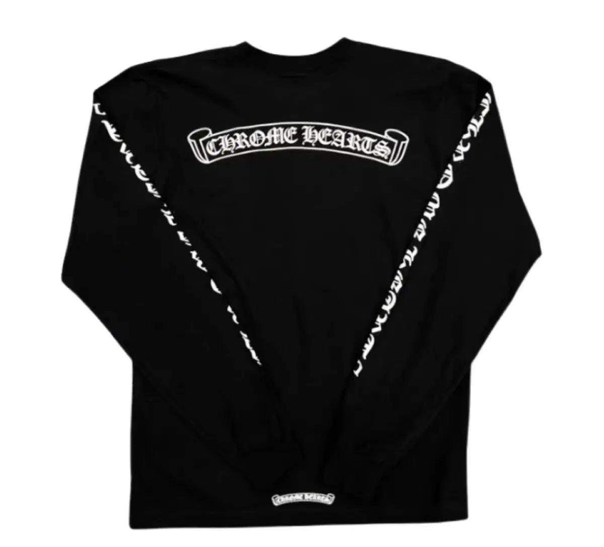 クロムハーツ スクロール ロングスリーブ Tシャツ ブラック XXL