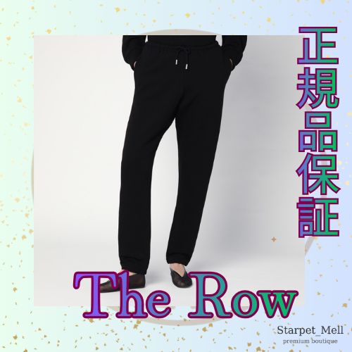 The Row テオのコットン＆カシミア製ブラックパンツ