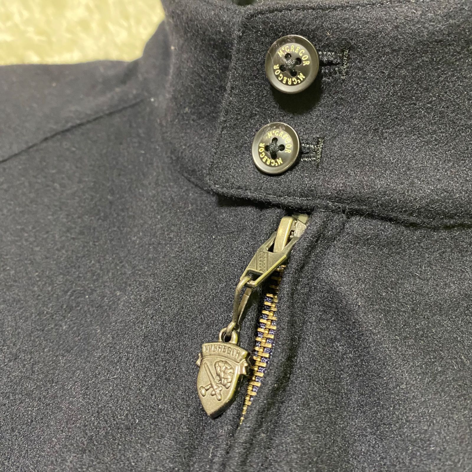 90s McGREGOR 短丈 ウール ハリントンジャケット スイングトップ L 極美品！McGREGOR マックレガー 短丈 ウール ハリントンジャケット G9
