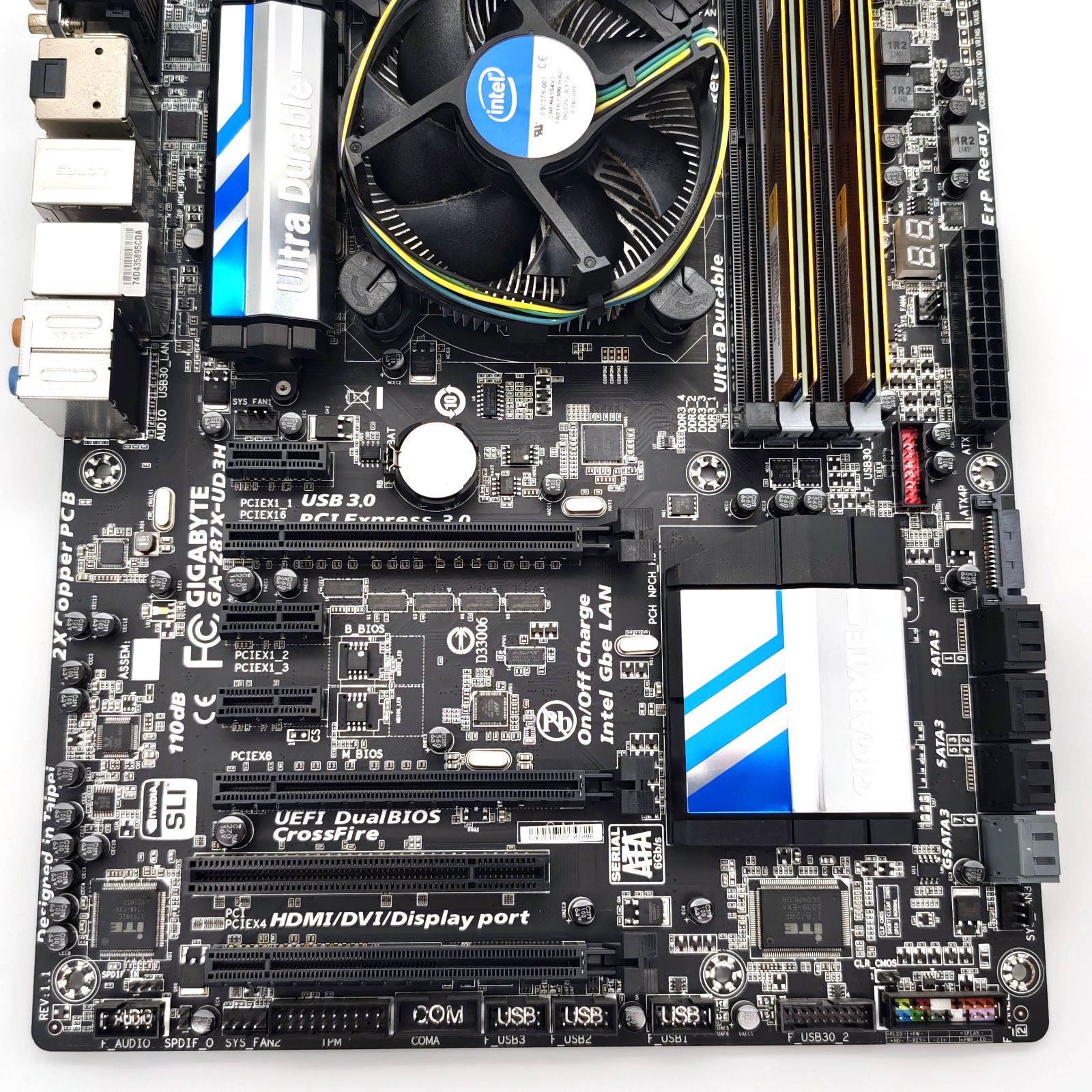 マザボ CPUメモリ セット Z87X-UD3H i7 4790 16GB動作品 GIGABYTE GA-Z87X-UD3H/Core i7-4790/メモリ8GB PCパーツセット商品