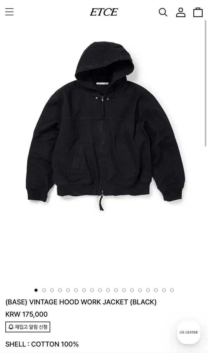 ETCE ヴィンテージ WHO フード ウォーク ジャケット ブラック XL 新 商品