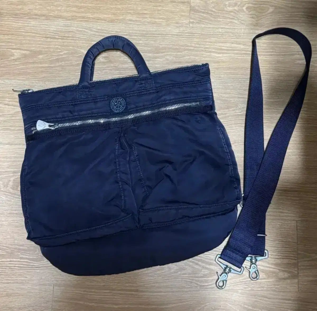 ポータークラシック SUPERナイロン ヘルメットバッグ Indigoブルー Sサイズ