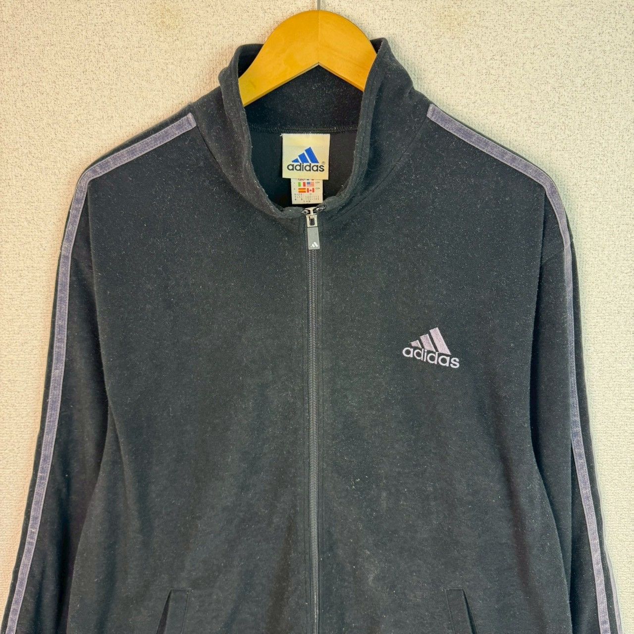 激レア 00s adidas アディダス ベロア ジャージ 上下 セットアップ 