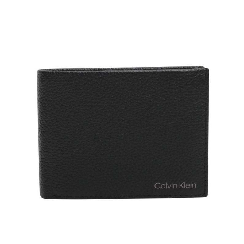 ギフト対応可 カルバンクライン CALVIN KLEIN 三つ折り財布 WARMTH BIFOLD 5 CC W COIN L ロゴ ブラック メンズ ブランド おしゃれ 記念 プレゼント ギフト
