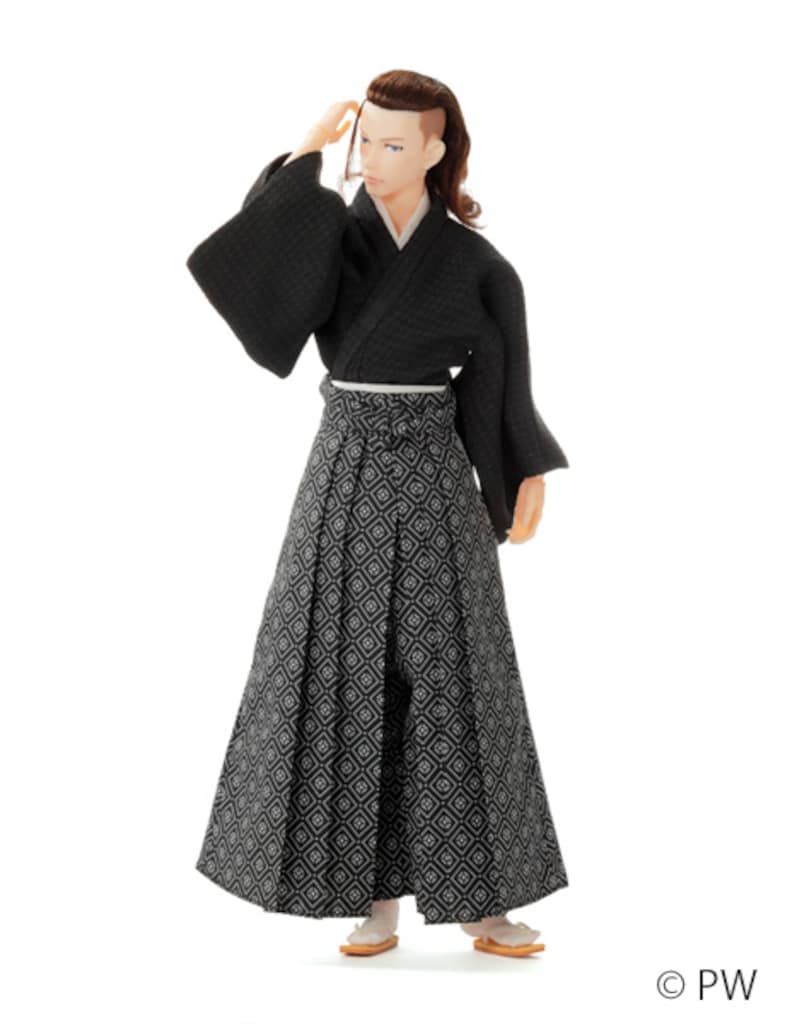 ☆新品☆ペットワークス 六分の一男子図鑑 ナイン 袴スタイル・蒼黒