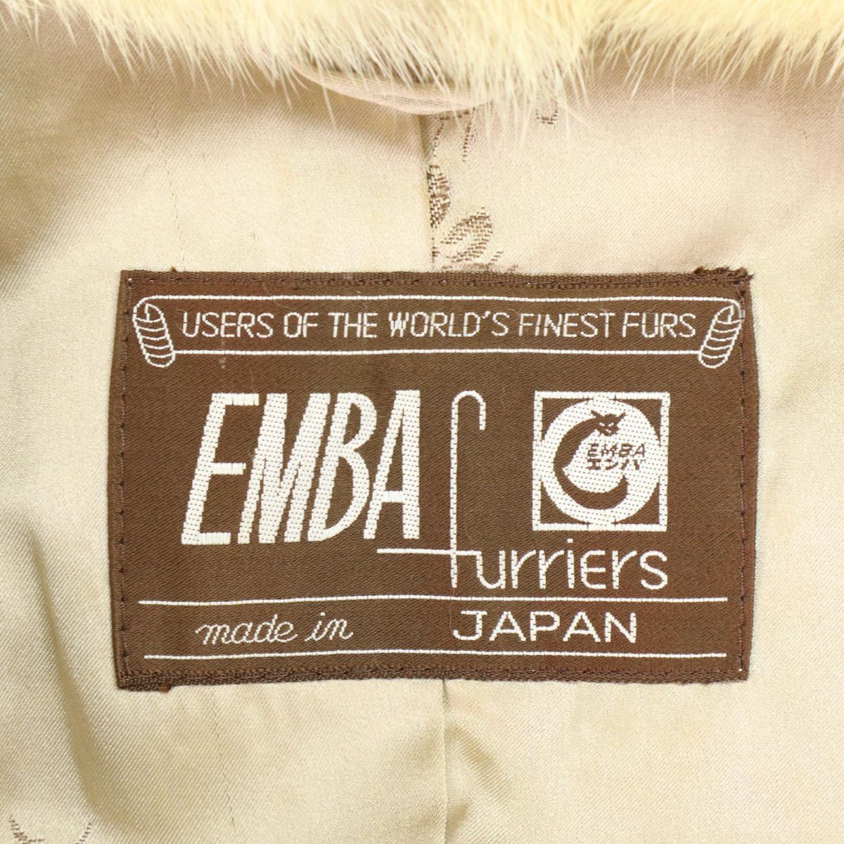 高級】EMBA Furries エンバ サファイヤミンク リアルファー 毛皮コート