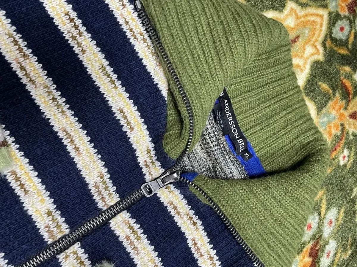 xl) アンダースンベル ニット ジップアップ カーディガン - メルカリ