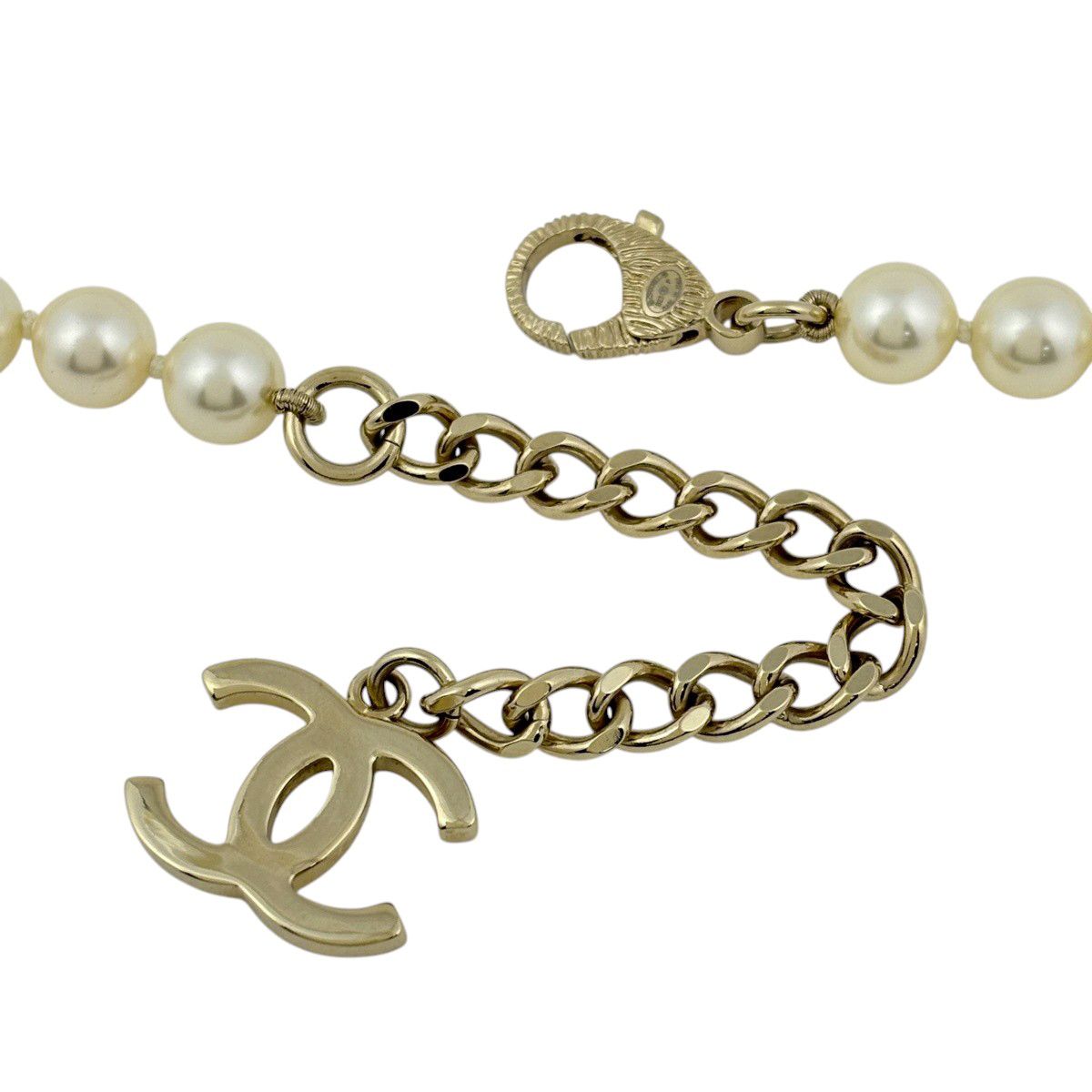 シャネル CHANEL ココマーク フェイクパール ネックレス NO.5 ライン
