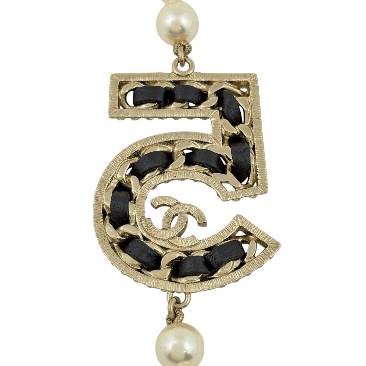 シャネル CHANEL ココマーク フェイクパール ネックレス NO.5 ライン 