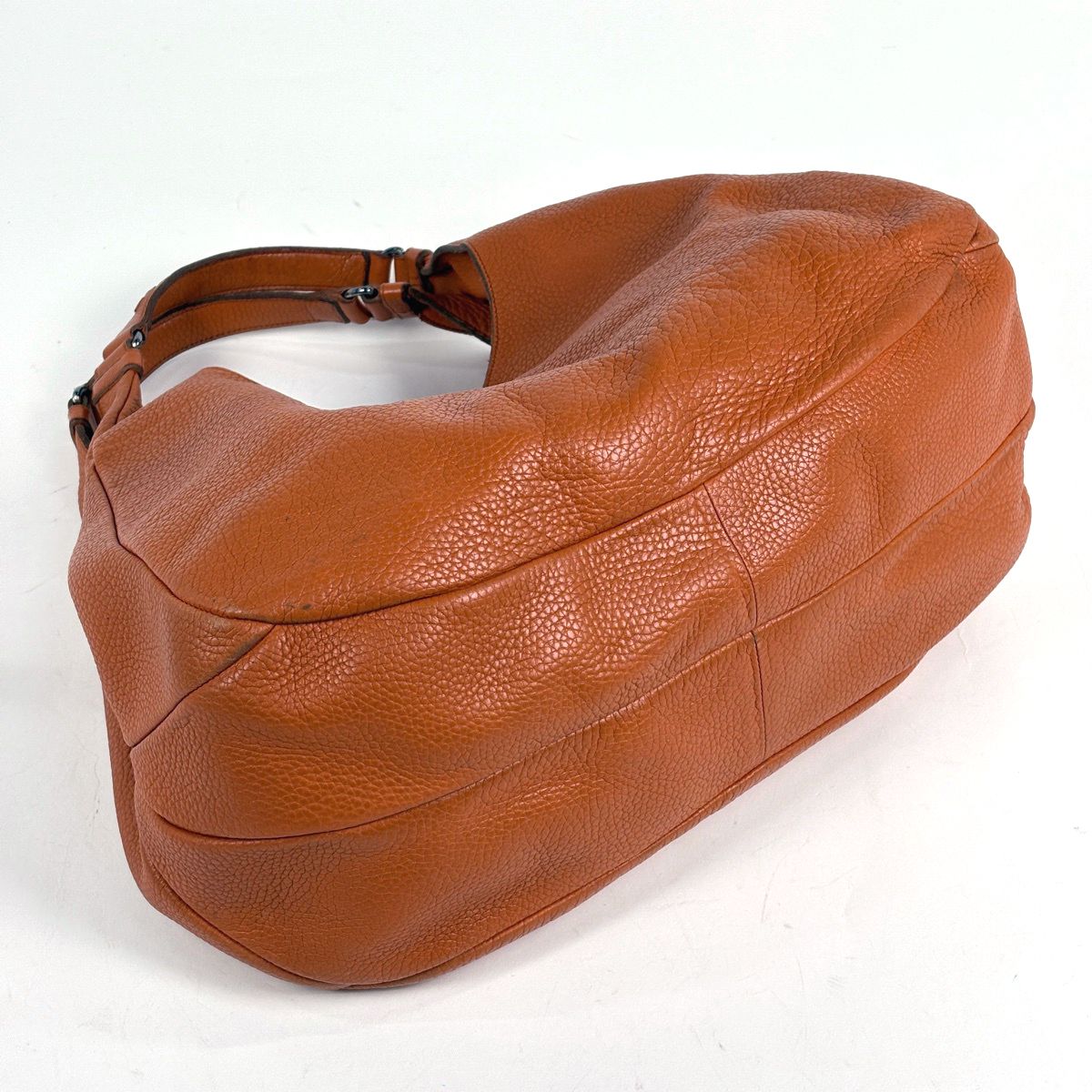 ボッテガヴェネタ BOTTEGAVENETA イントレチャート トートバッグ ハンドバッグ レザー オレンジ レディース