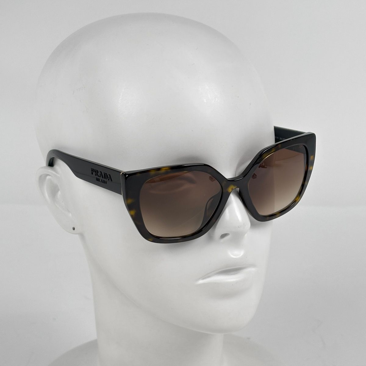  プラダ PRADA ロゴ サングラス デミ柄 グラデーション プラスチック ブラウン SPR 24 X F レディース サングラス 小物