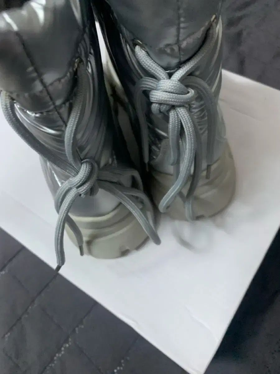  シルバー ダウン ファーブーツ 235 その他 ブーツ