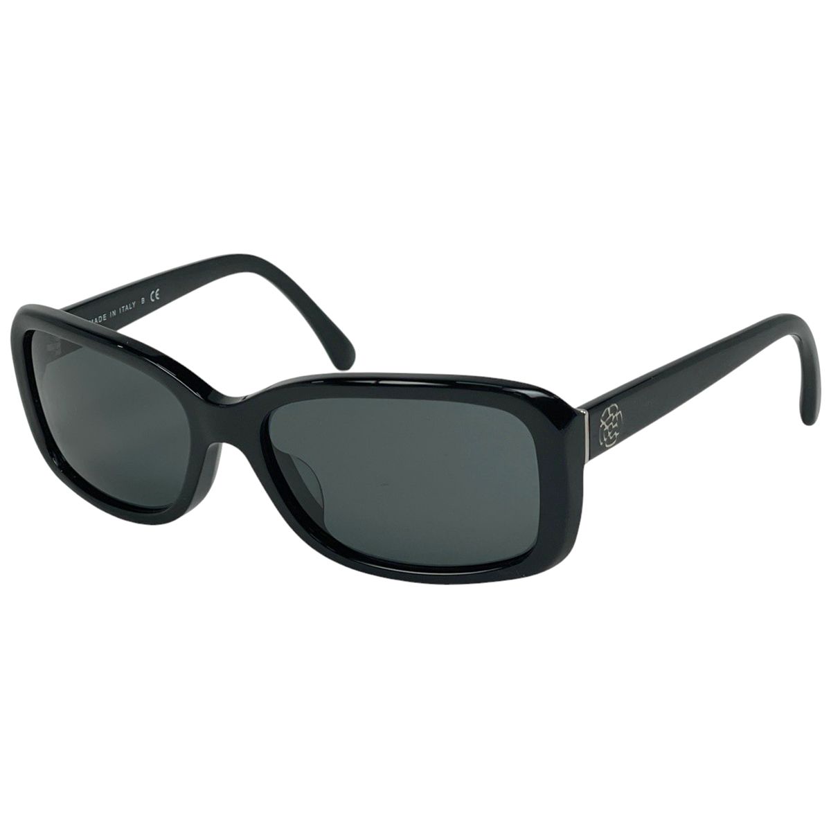 シャネル CHANEL カメリア サングラス ロゴ アイウェア プラスチック ブラック 5247-A レディース