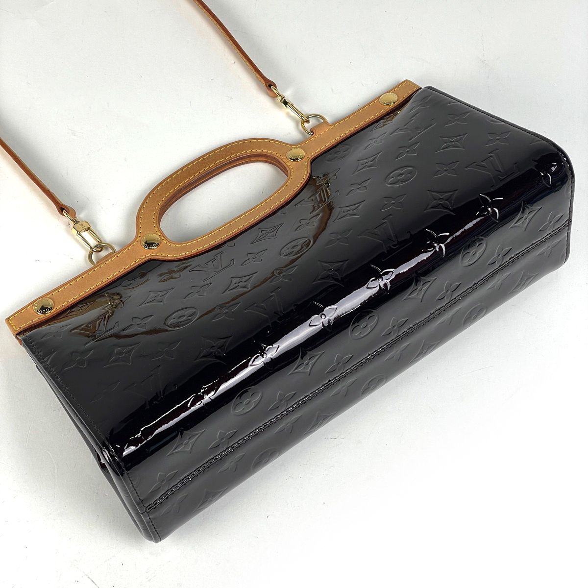 ルイ ヴィトン Louis Vuitton ロクスバリー ドライブ 2 WAY ショルダーバッグ ハンドバッグ モノグラムヴェルニ アマラント M 91995 レディース