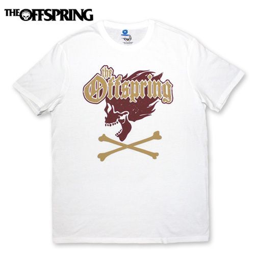 THE OFFSPRING Screaming Skull Tシャツ ホワイト オフスプリング エピタフ メロコア パンク グッズ