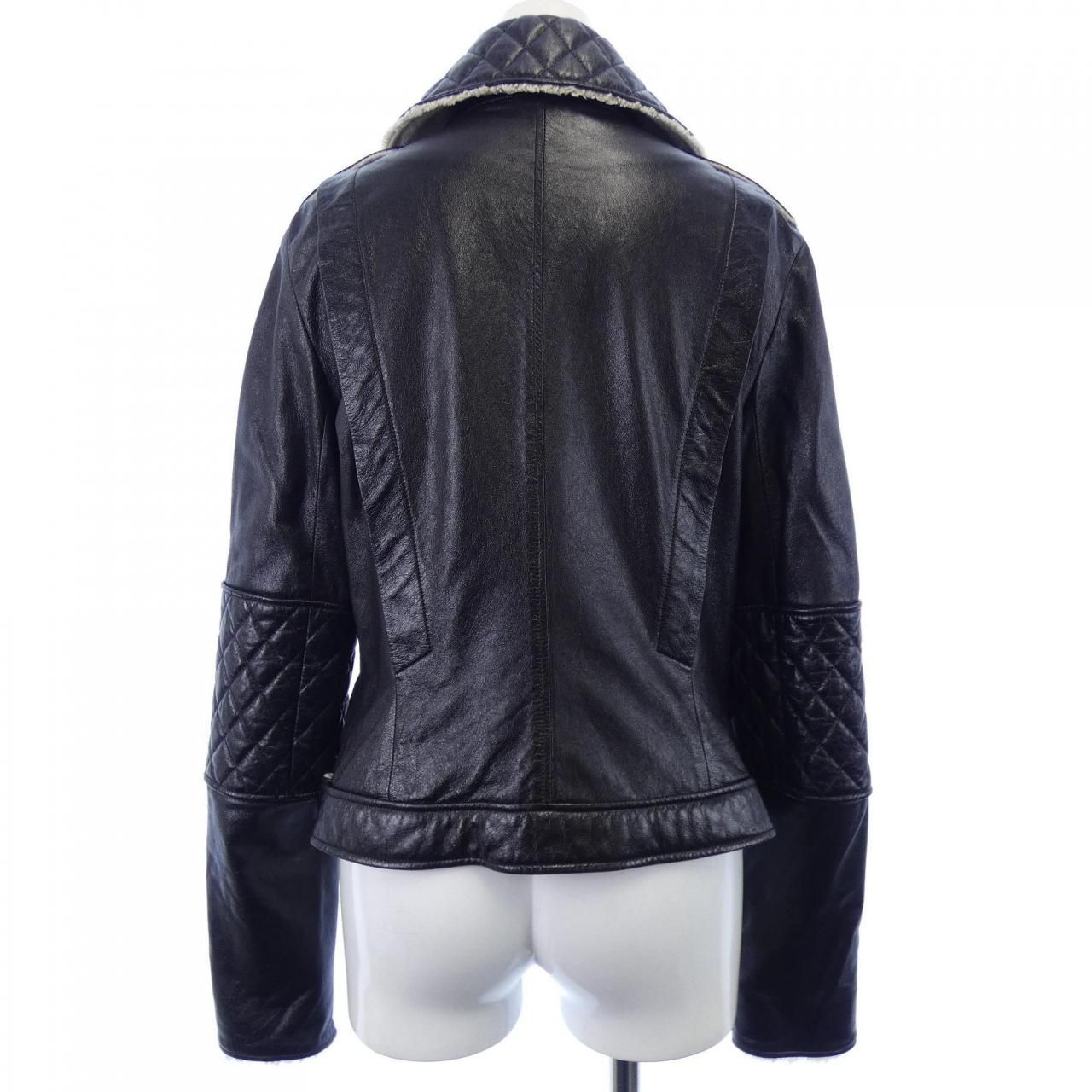 シャネル CHANEL P41842W04963 11A レザーライダースジャケット - メルカリ