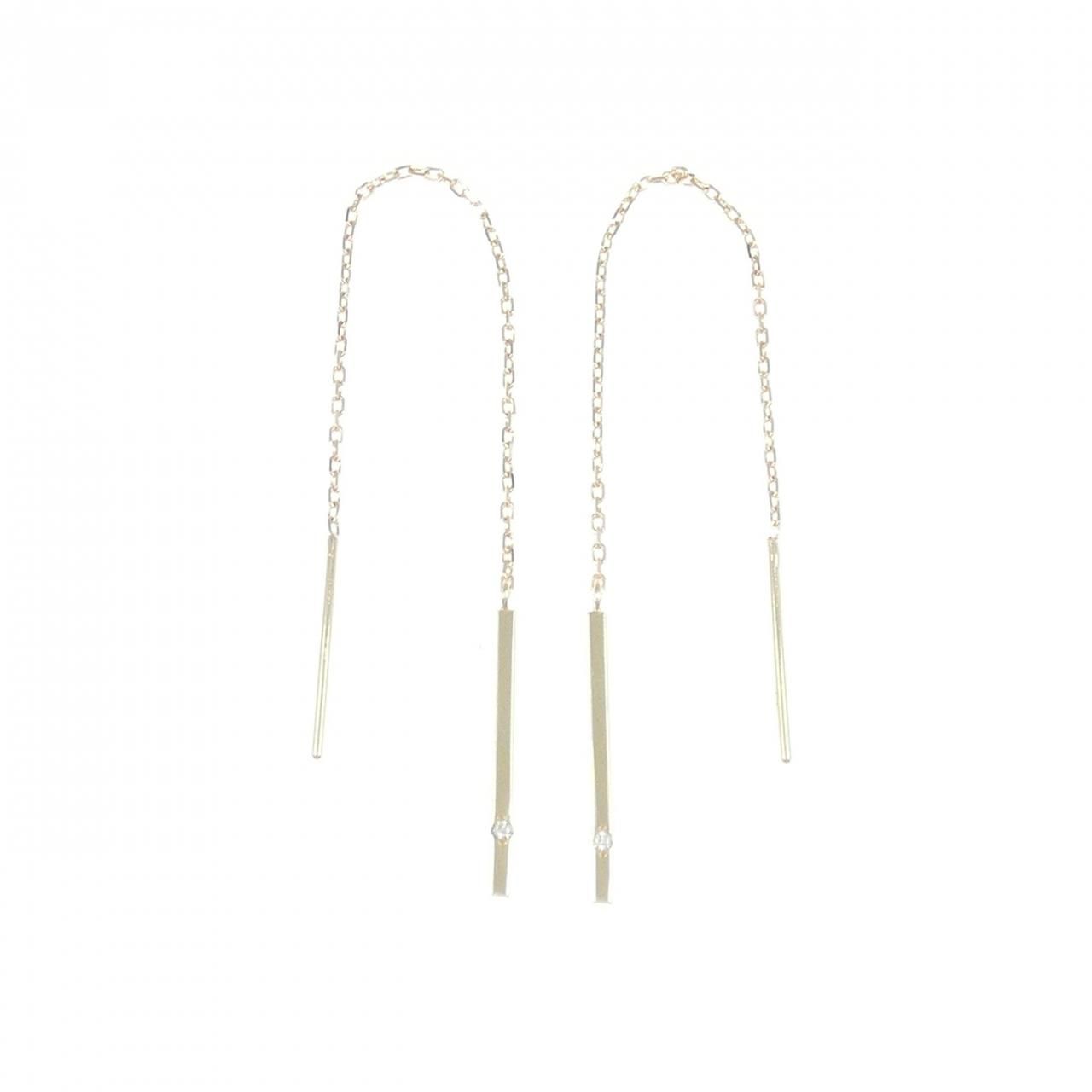 K 10 YG ダイヤモンド ピアス 0 006 CT